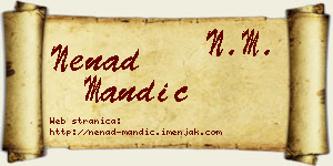 Nenad Mandić vizit kartica